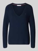 Tommy Hilfiger Regular Fit Strickpullover aus reiner Baumwolle in Mari...