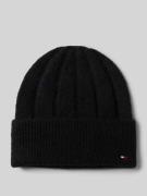 Tommy Hilfiger Beanie mit Woll- und Alpaka-Anteil in Black, Größe 1
