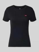 Levi's® T-Shirt mit Label-Patch Modell 'Cavia' in Black, Größe L