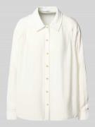 OPUS Regular Fit Hemdbluse mit durchgehender Knopfleiste Modell 'Famig...