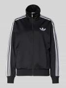 adidas Originals Sweatjacke mit Stehkragen in Black, Größe M