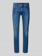 Replay Slim Fit Jeans mit Eingrifftaschen Modell 'ANBASS' in Jeansblau...