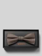 Monti Fliege aus Seide mit Strukturmuster in Mittelbraun, Größe 1