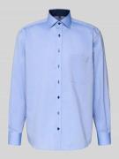 ETERNA Comfort Fit Business-Hemd mit Brusttasche in Bleu, Größe 45