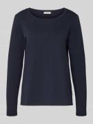 Marc O'Polo Longsleeve aus Baumwolle mit Logo-Detail in Marine, Größe ...
