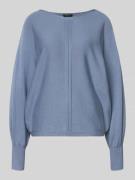 s.Oliver BLACK LABEL Oversized Strickpullover aus Viskose-Mix in Rauch...