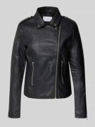 Vila Jacke in Leder-Optik Modell 'CARA' in Black, Größe XL