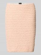 Marc Cain Knielanger Rock aus Baumwoll-Mix in Rose, Größe 34