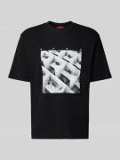 HUGO Slim Fit T-Shirt aus reiner Baumwolle Modell 'DODGER' in Black, G...
