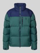 Polo Ralph Lauren Daunenjacke mit Zweiwege-Reißverschluss und Stehkrag...