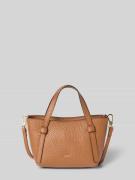 Abro Handtasche mit Label-Detail Modell 'COSMO' in Cognac, Größe 1