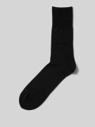Falke Socken mit geripptem Abschluss in Black, Größe 39/40