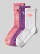 adidas Originals Socken mit Logo im 3er-Pack in Pink, Größe 34-36