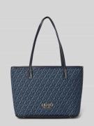 Liu Jo White Tote Bag mit Logo-Detail Modell 'Evrim' in Dunkelblau, Gr...