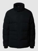 Blend Steppjacke in unifarbenem Design in Black, Größe XXL