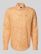 Napapijri Freizeithemd mit Label-Stitching Modell 'RONGE' in Orange, G...