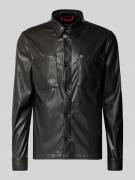 CINQUE Jacke in Leder-Optik Modell 'MESSI' in Black, Größe L