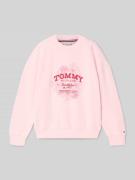 Tommy Hilfiger Teens Regular Fit Sweatshirt aus Baumwoll-Mix in Rosa, ...