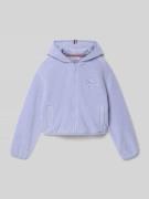 Tommy Hilfiger Teens Regular Fit Sweatjacke in Teddyfell-Optik in Flie...
