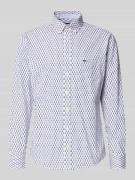 Fynch-Hatton Slim Fit Freizeithemd mit Logo-Stitching in Hellrosa, Grö...