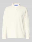 Fynch-Hatton Poloshirt mit Label-Stitching in Offwhite, Größe 3XL