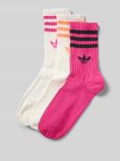adidas Originals Socken mit Label-Print im 3er-Pack in Pink, Größe 34-...