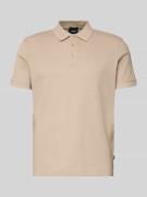 JOOP! Collection Poloshirt mit kurzer Knopfleiste Modell 'Roni' in Bei...