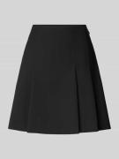 HUGO A-Linie Faltenrock mit Label-Zipper Modell 'ROBALLO' in Black, Gr...