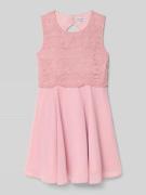 Happy Girls Knielanges Kleid mit Rundhalsausschnitt in Altrosa, Größe ...