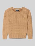 Polo Ralph Lauren Teens Strickpullover mit gerippten Abschlüssen in Ca...