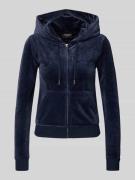 Juicy Couture Sweatjacke mit Label-Stitching Modell 'ROBERTSON' in Dun...
