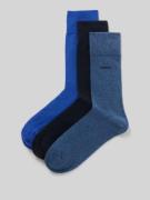 BOSS Socken mit Label-Detail im 3er-Pack in Blau, Größe 39-42