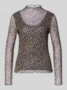 Zero Longsleeve mit Stehkragen in BLACK, Größe 34