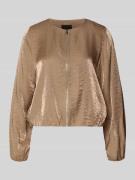 Zero Relaxed Fit Jacke aus Viskose-Mix in Camel, Größe 34