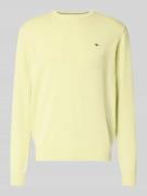 Fynch-Hatton Strickpullover mit gerippten Abschlüssen in Mint, Größe 3...