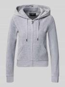 Juicy Couture Sweatjacke mit Label-Stitching Modell 'ROBERTSON' in Hel...