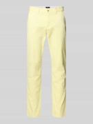 MCNEAL Straight Fit Chino mit Eingrifftaschen in Hellgelb, Größe 102