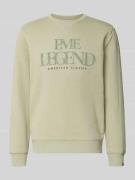 PME Legend Sweatshirt mit Label-Print in Mint, Größe L