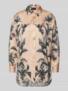miss goodlife Bluse mit Allover-Print in Sand, Größe M