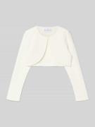 DANAMADE Strickjacke aus Viskose-Mix mit Knopfverschluss in Ecru, Größ...