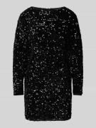 Mango Minikleid mit Paillettenbesatz Modell 'XASTRO' in Black, Größe X...