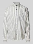 Lindbergh Oversized Fit Freizeithemd mit Brusttasche in Beige, Größe S