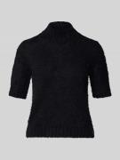 Marc Cain Turtleneck-Pullover mit Stehkragen und 1/2-Arm in Black, Grö...