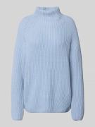 Smith and Soul Turtleneck-Pullover mit Woll-Anteil in Hellblau Melange...