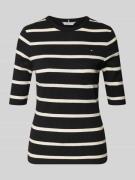 Tommy Hilfiger Slim Fit Shirt aus Viskose-Mix in Black, Größe L