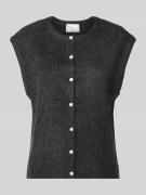 Neo Noir Strickweste mit Kappärmeln Modell 'Everest' in Mittelgrau, Gr...