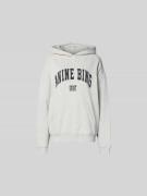Anine Bing Oversized Hoodie mit Logo-Print in Hellgrau Melange, Größe ...