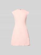 ROTATE Minikleid mit floralem Allover-Besatz in Hellrosa, Größe 36