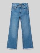 Mango Flared Jeans mit 5-Pocket-Design in Blau, Größe 122