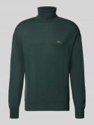 BLKVIS Loose Fit Rollkragenpullover aus Woll-Mix in Dunkelgruen, Größe...